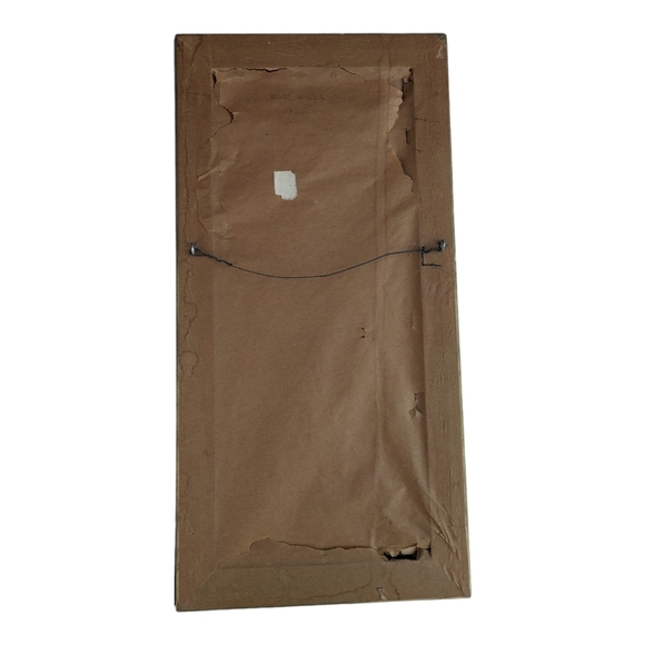 Vintage 1962 Miki Big Eye "Left Out" Framed Print 18 Inches x 9 Inches - Picture 2 of 6